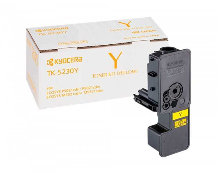 Toner kyocera mita tk-5230y amarillo 2200 pag