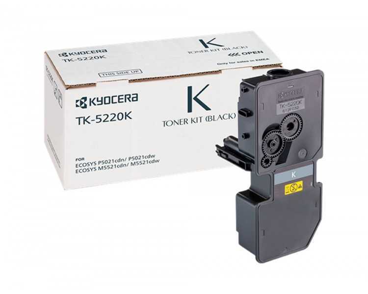 Toner kyocera mita tk-5220k negro ecosys m5521cdw, ecosys m5521cdn 1200 pag