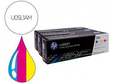 Toner hp n 131a pack 3toner cian/magenta/amarillo