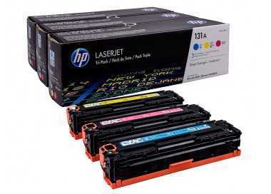Toner hp n 131a pack 3toner cian/magenta/amarillo