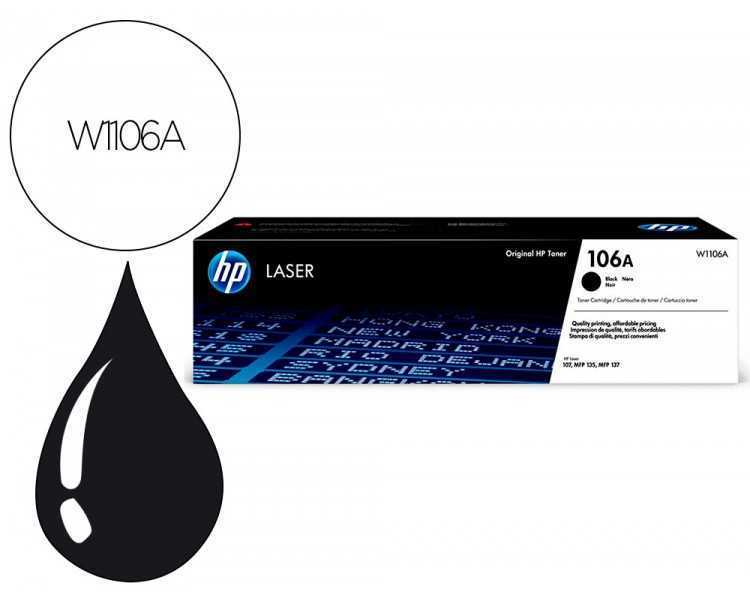 Toner hp laser 107a/w, mfp 135anegro 106a