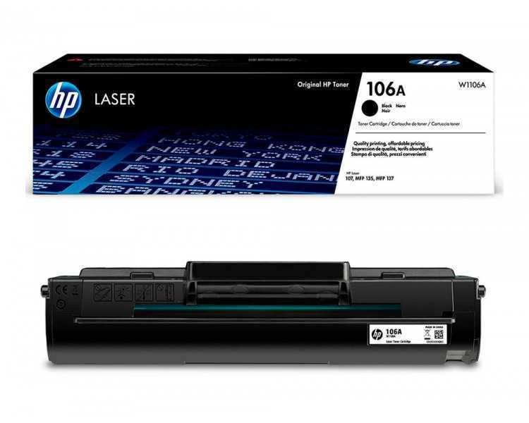 Toner hp laser 107a/w, mfp 135anegro 106a