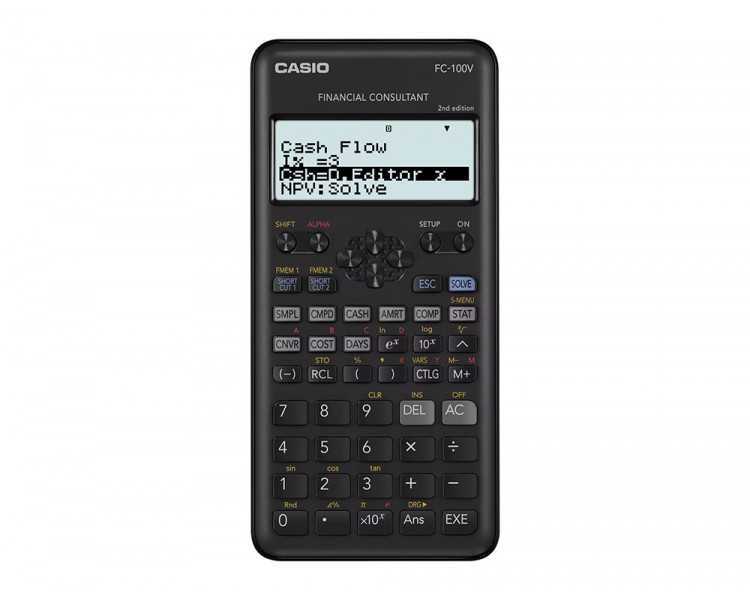 Calculadora casio fc-100v financiera 4 lineas 10+2 digitos almacenamiento flash calculo de ganancias con tapa