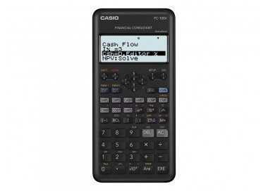 Calculadora casio fc-100v financiera 4 lineas 10+2 digitos almacenamiento flash calculo de ganancias con tapa