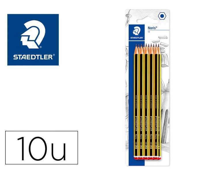 Lapices de grafito staedtler noris n.2 hb blister de 10 unidades