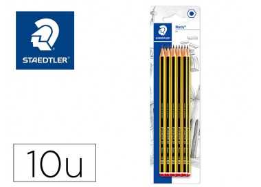 Lapices de grafito staedtler noris n.2 hb blister de 10 unidades