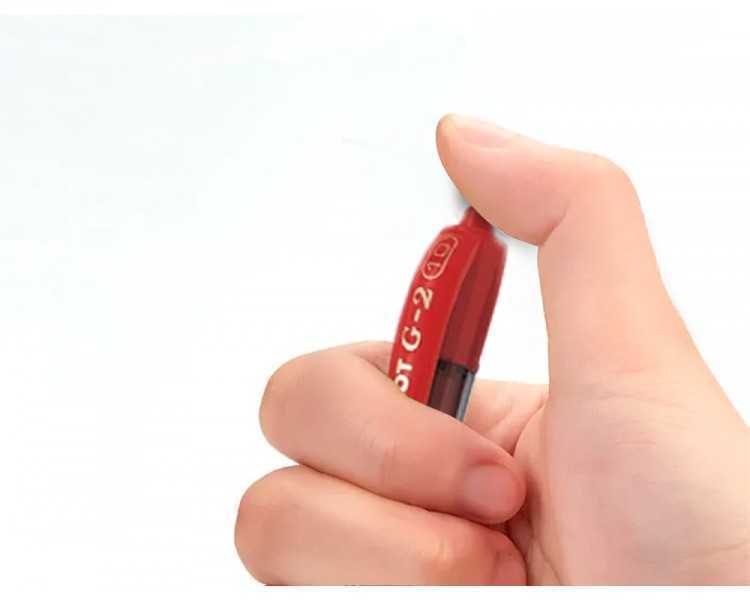 Boligrafo pilot g-2 rojo tinta gel retractil sujecion de caucho en blister