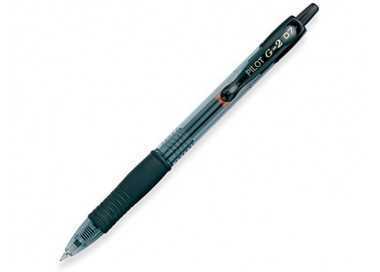 Boligrafo pilot g-2 negro tinta gel retractil sujecion de caucho en blister Boligrafo pilot g-2 negro tinta gel retractil sujecion de caucho en blister