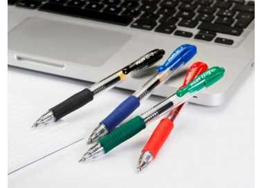 Boligrafo pilot g-2 negro tinta gel retractil sujecion de caucho en blister Boligrafo pilot g-2 negro tinta gel retractil sujecion de caucho en blister