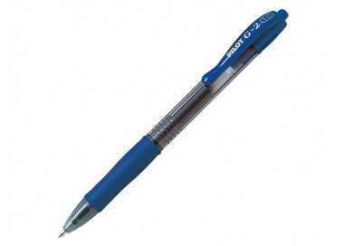Boligrafo pilot g-2 azul tinta gel retractil sujecion de caucho en blister Boligrafo pilot g-2 azul tinta gel retractil sujecion de caucho en blister
