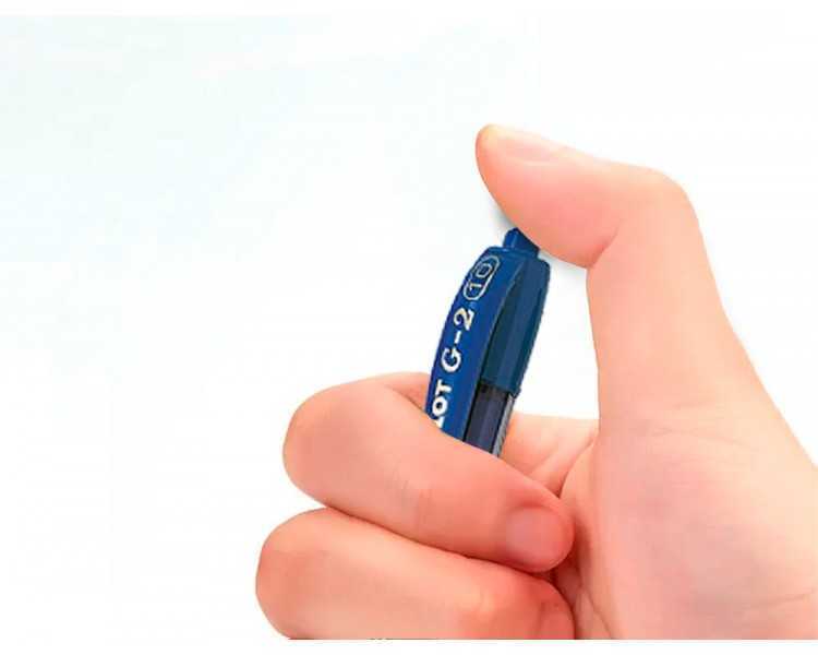 Boligrafo pilot g-2 azul tinta gel retractil sujecion de caucho en blister