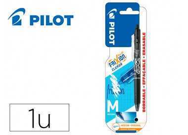 Boligrafo pilot frixion clicker borrable 0,7 mm punta media negro en blister