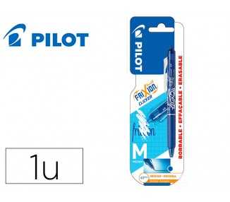 Boligrafo pilot frixion clicker borrable 0,7 mm punta media azul en blister