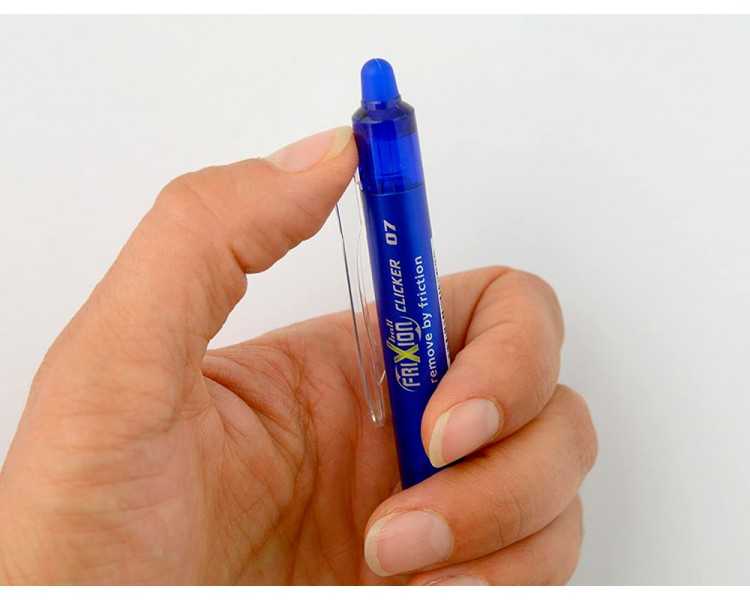 Boligrafo pilot frixion clicker borrable 0,7 mm punta media azul en blister