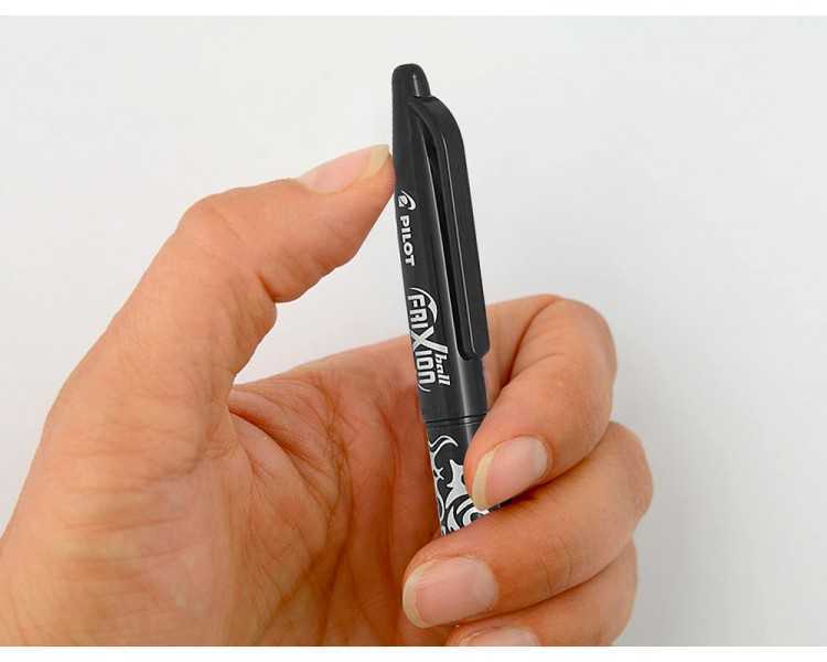 Boligrafo pilot frixion ball borrable 0,7 mm punta media negro en blister
