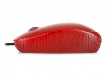 Raton ngs wired flame optico con cable 1000 dpi ambidiestros usb color rojo