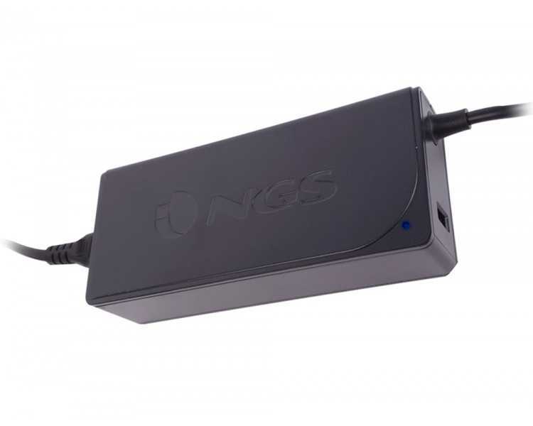 Adaptador de corriente ngs automatic 45w con 8 adaptadores y salida usb 2a