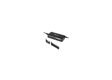 Adaptador de corriente ngs manual laptop 90w con 11 adaptadores