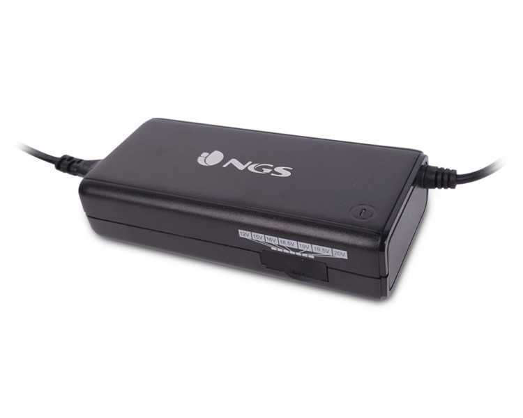 Adaptador de corriente ngs manual laptop 90w con 11 adaptadores