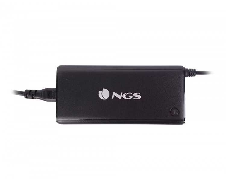 Adaptador de corriente ngs manual laptop 90w con 11 adaptadores