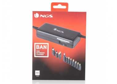 Adaptador de corriente ngs manual laptop 90w con 11 adaptadores