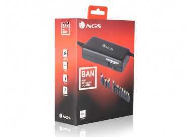 Adaptador de corriente ngs manual laptop 90w con 11 adaptadores