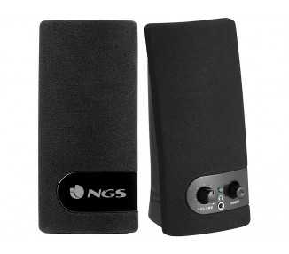 Altavoz ngs multimedia 2.0 rms 2w alimentacion usb con interruptor volumen color negro