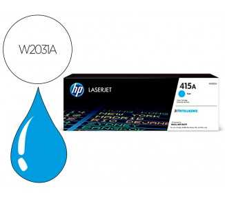 Toner hp 415a para hp color laserjet pro m454 mfp m479 cian 2100p