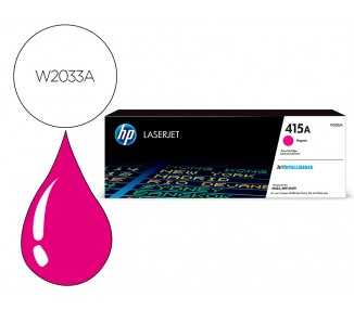 Toner hp 415a para hp color laserjet pro m454 mfp m479 magenta 2100p
