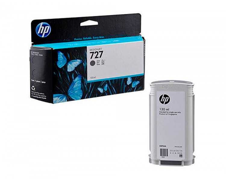 Ink-jet hp designjet t920/t1500 n 727 gris alta/1000 paginas