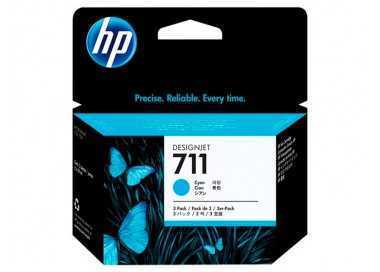 Ink-jet hp designjet t120/t520 cian n 711 pack 3/1000 paginas