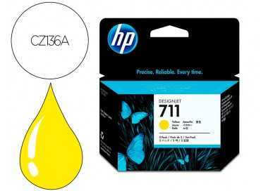 Ink-jet hp designjet t120/t520 amarillo n 711 pack 3/1000 paginas