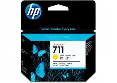 Ink-jet hp designjet t120/t520 amarillo n 711 pack 3/1000 paginas
