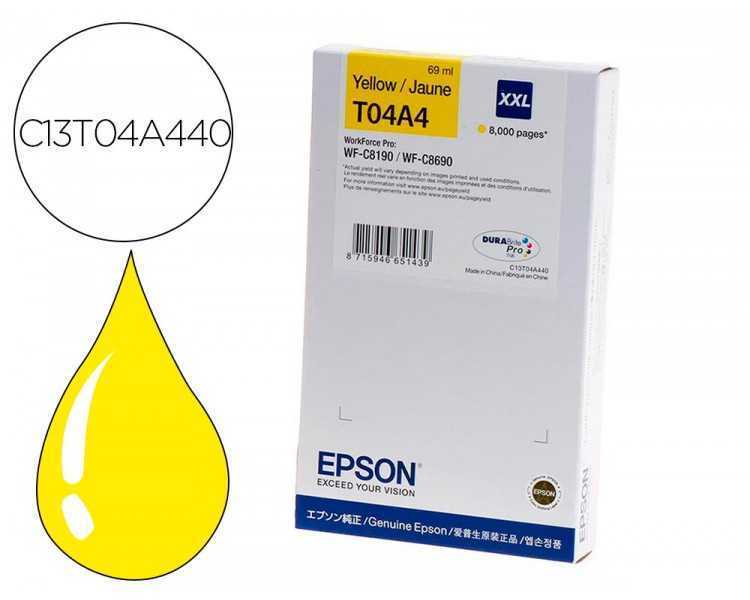 Ink-jet epson wf-c8190 / wf-c8690 xxl amarillo
