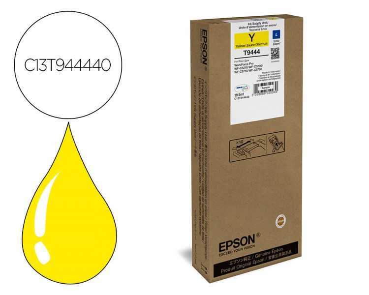 Ink-jet epson wf-c5xxx series ink l amarillo 3000