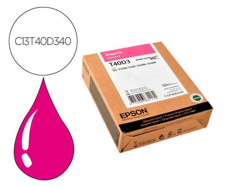 Ink-jet epson ultrachrome xd2 magenta t40d340 sc-t3100/sc-t 5100 50 ml