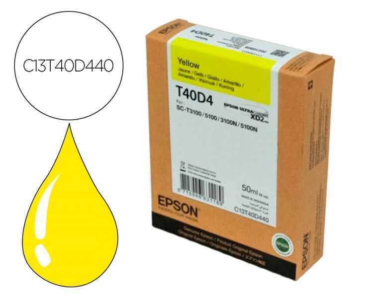 Ink-jet epson ultrachrome xd2 amarillo t40d440 sc-t3100/sc- t5100 50 ml