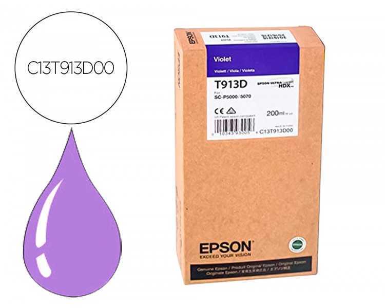 Ink-jet epson t913d violet ink 200ml