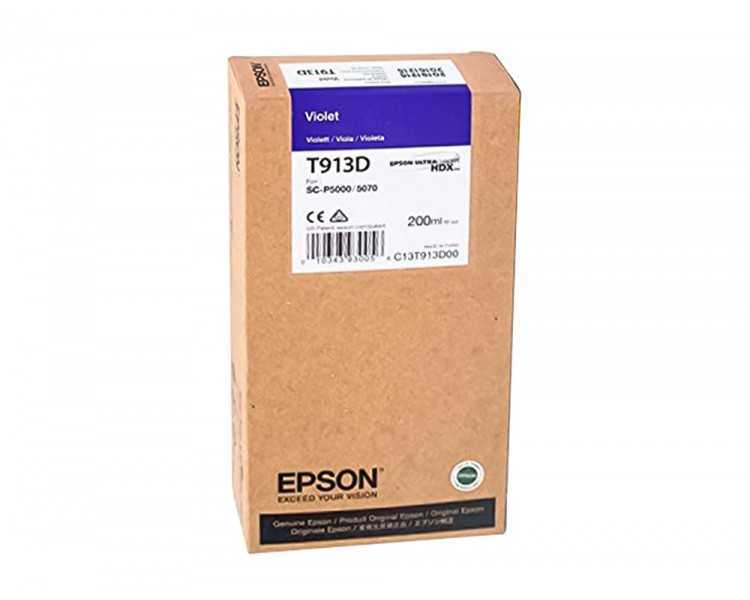Ink-jet epson t913d violet ink 200ml