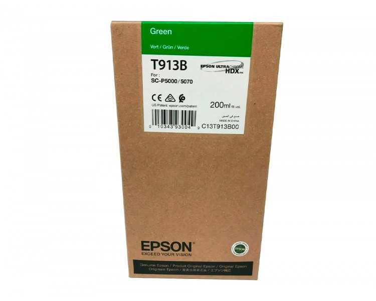 Ink-jet epson t913b green ink 200ml