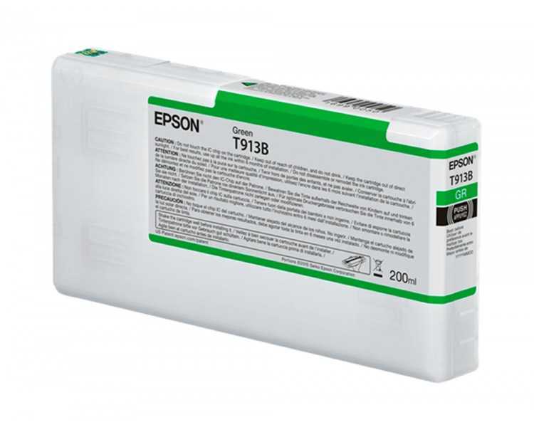 Ink-jet epson t913b green ink 200ml