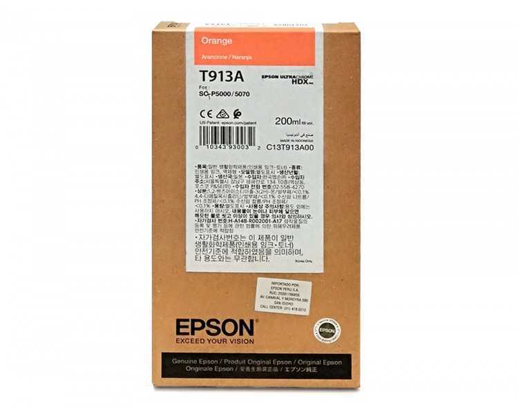 Ink-jet epson t913a orange ink 200ml