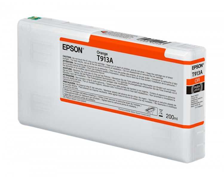 Ink-jet epson t913a orange ink 200ml