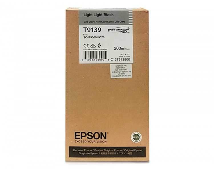 Ink-jet epson t9139 light light negro ink 200ml