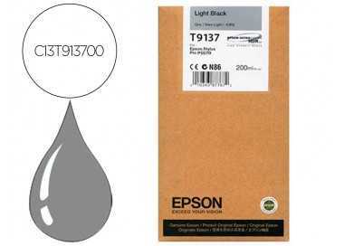 Ink-jet epson t9137 light negro ink 200ml
