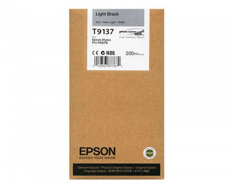 Ink-jet epson t9137 light negro ink 200ml