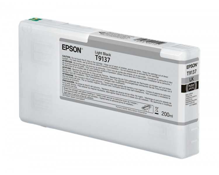 Ink-jet epson t9137 light negro ink 200ml