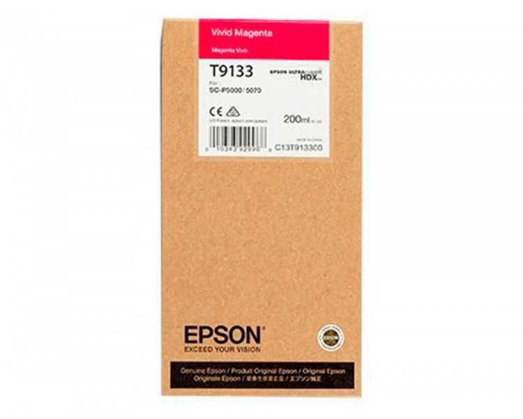 Ink-jet epson t9133 vivid magenta ink 200ml