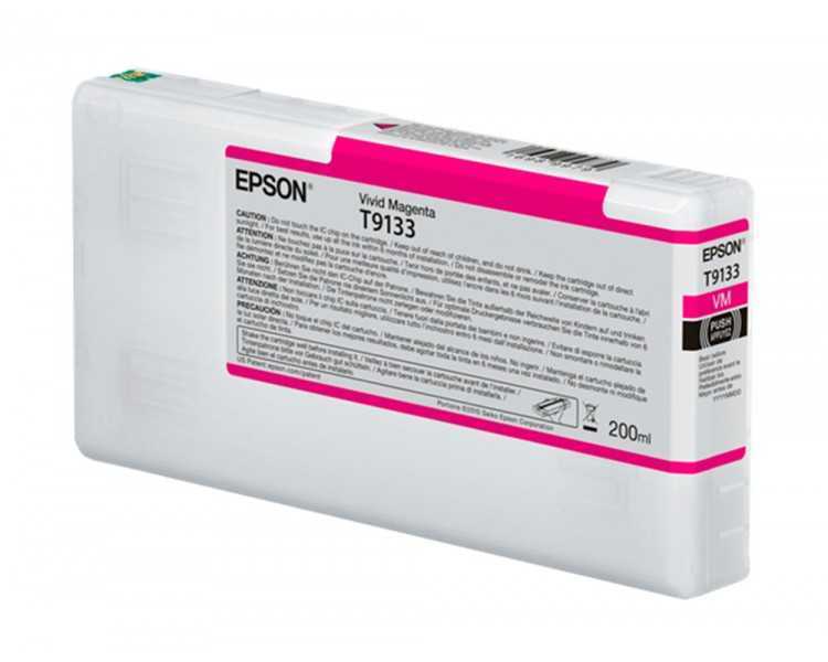 Ink-jet epson t9133 vivid magenta ink 200ml