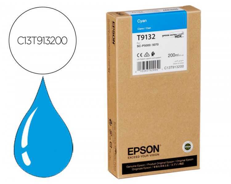 Ink-jet epson t9132 cian ink 200ml